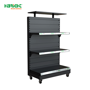 Highbright Modern Black Gondola Display Shelf for Supermarket & Grocery Stores - Product Image 2