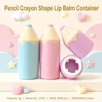 ISMAN Tubo de Bálsamo Labial Mini en Forma de Lápiz, Envase Vacío de Plástico Giratorio para Niños, Embalaje Cosmético al por Mayor con Logotipo Personalizado