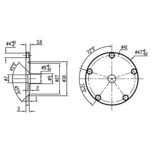 Oem flange חיבור מגנטי כדור מים כדורי דלק מים מתג רמת חיישן ומתגים אחרים למערכת קירור - Product Image 3