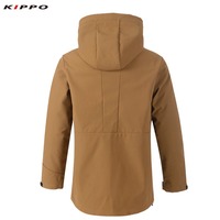Kippo Luxe XL Taille Solide Motif Hiver Softshell Veste 3 Couches Polartec Imperméable Col Montant avec Fermeture Éclair