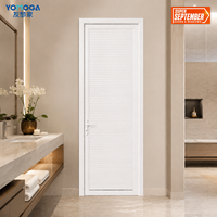 Puerta de Aluminio para Baño, Puerta Horizontal con Rejillas, Puerta Interior con Bisagras para Proyectos