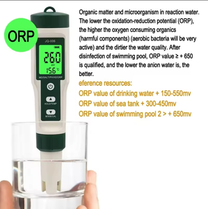 JQ006 Nuevo Medidor de Calidad del <span class=keywords><strong>Agua</strong></span> 10 en 1, Medidor de <span class=keywords><strong>pH</strong></span>/TDS/EC/Salinidad/Temperatura/Densidad Relativa/ORP/H2/Fertilidad/Resistividad para Acuarios y Piscinas - Product Image 4