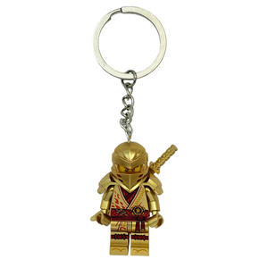 Porte-clés en plastique doré Ninjago, figurine miniature, pendentif pour enfants, compatible avec les jouets, <span class=keywords><strong>sac</strong></span> à <span class=keywords><strong>dos</strong></span> - Product Image 6