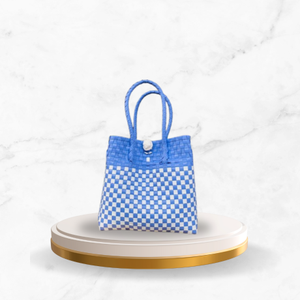 2025 elegante bolsa de plástico Premium tejida a mano patrón Lurik inspirado en el tejido indonesio hecho de materiales reciclados - Product Image 5