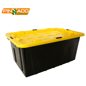 Best Quality Heavy Duty 27 Gallon 100L Plastic Tote Bin Storage Box For Sale