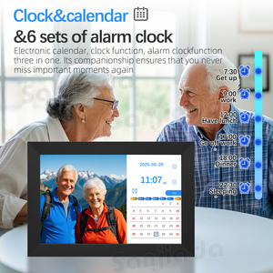 Wholesale 10 Inch Video Player Devices <b>Electronic</b> Picture Album <b>Calendar</b> Clock with Alarm Clock Touch Screen Digital Photo Frame - Product Image 4
