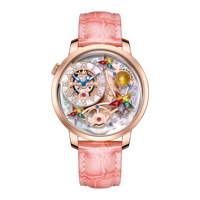 Montre HANBORO squelette en or rose avec cristaux, cadran nacre, mouvement à quartz, 38 mm, étanche, bracelet en acier inoxydable et cuir, montre de luxe pour femme
