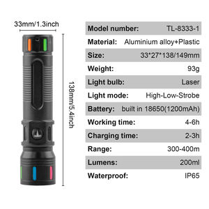 Nouveau Mini Portable Super lumineux haute Lumens Linterna <span class=keywords><strong>lanterne</strong></span> étanche Rechargeable blanc Led torche lumière lampe de poche tactique - Product Image 6