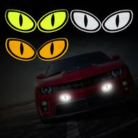Autocollant réfléchissant mignon pour voiture, casque, moto, autocollant d'avertissement réfléchissant, brille dans le noir