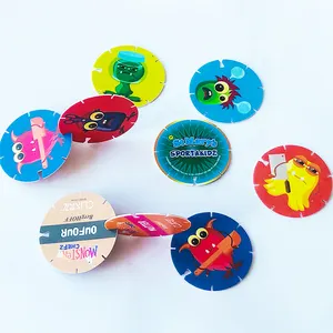Tazos Pkemon ของเล่น Diy พลาสติก Pp,ของขวัญส่งเสริมการขายแจกฟรีของขวัญขนมขบเคี้ยวอาหารช็อกโกแลตของเล่นปริศนา3d