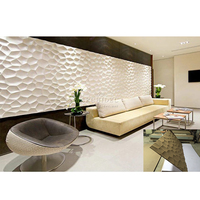 Panel Dinding 3d Besar Mulus Pola Dekorasi Dinding Dinding Modern Tes Terhubung 2 Panel Ukiran MDF