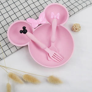 Vente chaude Nouveau produit Outil de cuisine ménager Bol pour bébé en paille de blé en forme de <span class=keywords><strong>Mickey</strong></span> - Product Image 2