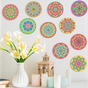 <span class=keywords><strong>Kit</strong></span> de <span class=keywords><strong>peinture</strong></span> magnétique pour réfrigérateur en bois-Jouets de coloriage créatifs avec aimants en bois à peindre pour les activités d'artisanat d'art pour enfants - Product Image 6