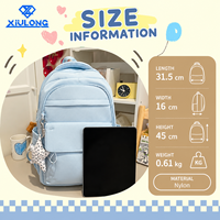 Sac à dos quotidien mignon en gros, 6 couleurs disponibles, Mochilas pour adolescentes, multi-poches, imperméable, léger, sac à dos d'étudiant