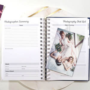 कस्टम लोगो सर्पिल आयोजक शादी योजनाकार - Product Image 4