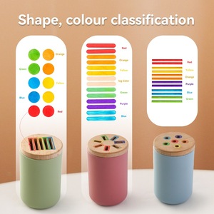 Mầm non hoạt động học tập phù hợp với trò chơi, Silicone hình dạng màu phân loại Montessori tốt kỹ năng vận động đồ chơi cho trẻ em - Product Image 6