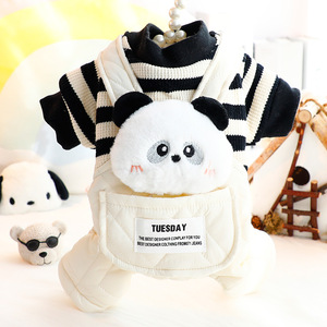 Cute Animal Overalls For <b>Small</b> Dogs And <b>Teddy</b> Bears Winter Spring Autumn Polyester Vests With Four Pockets - Product Image 1