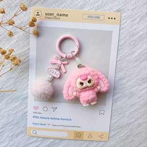 Frozen 3D mignon dessin animé porte-clés sac pendentif bricolage petites boîtes de mystères à la mode en direct pour les enfants de trois ans - Product Image 1