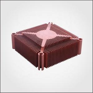 Serie 6000 su ordinazione di alluminio profili di dissipatore di calore quadrato di estrusione con rame PC CPU fabbrica di raffreddamento diretto dissipatore di calore in scatola - Product Image 1