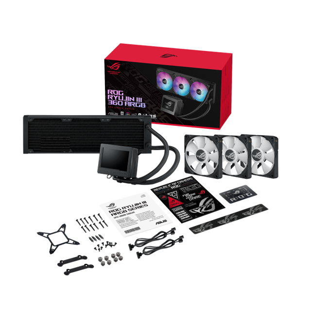 ASUS ROG RYUJIN III 360 ARGB All-in-One CPU Water-Cooled Radiator with 3.5-inch LCD Screen Magnetic Fan Supports Intel/AMD CPUs