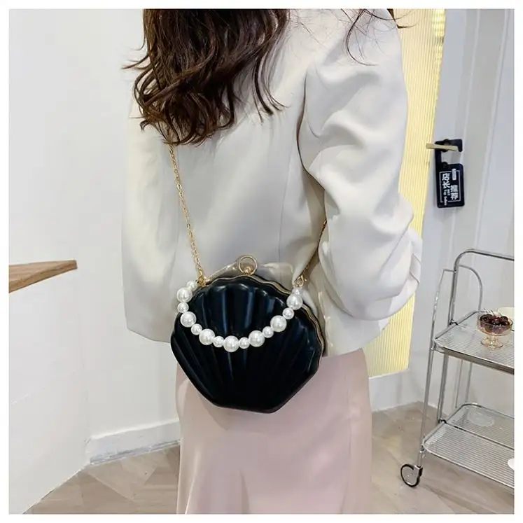 Tipo de concha, bolsos de diseñadores de moda, bolsos de PVC 2023 para niñas, bolso de mujer, moda coreana, bolso de moda de noche para mujer CY74261