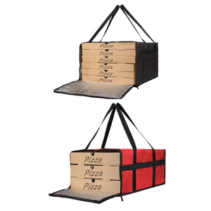 Sacchetto di consegna per <span class=keywords><strong>Pizza</strong></span> con chiusura a cerniera con dispositivo di consegna isolante con Logo personalizzato - Product Image 2