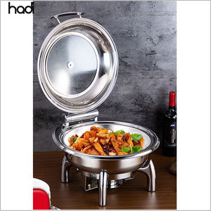 Réchaud à alcool rectangulaire en acier inoxydable de 9 qt argenté avec fenêtre pour buffet Réchaud à alcool Réchaud à friture - Product Image 3