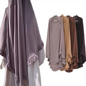 ผู้ผลิต Yibaoli ผลิตฮิญาบคิมาห์แบบฝรั่งเศสยาว 13 สี สำหรับละหมาดในเดือนรอมฎอน ทำจากโพลีเอสเตอร์ คุณภาพดี - Product Image 4