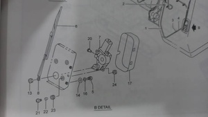 709 48302001 di ricambio per macchine edili motore tergicristallo per escavatore HD820-1 <span class=keywords><strong>Kato</strong></span> 820-3 essenziale per prestazioni ottimali - Product Image 6