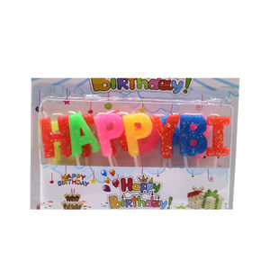 Huamyuan — bougies en forme d'alphabet <span class=keywords><strong>color</strong></span>ées, vente en gros, fête, anniversaire, fête - Product Image 5