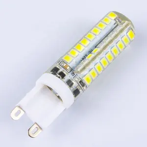 ניתן לעמעום led אור led g9 3w סיליקון הנורה אור 110v 230v led g9 led led g9 g4 3w מנורת שקע מתאם ce rohs