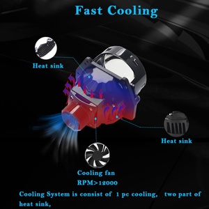 <b>H4</b> H7 Bi Led Lens Car Headlight Parts Light 3 Inch Retrofit Led Headlight in Motorcycle Auto Lighting System <b>H4</b> H7 Bi Led Lens - Product Image 5