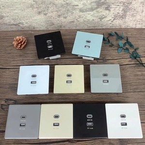 Pengisi daya Cepat Port Usb, soket steker listrik Usb Universal 65W Tipe C dan Usb 220V - Product Image 5