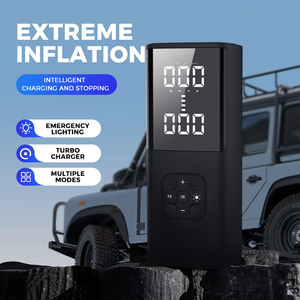 New Portable Inflatable Electric air <b>Pump</b> Compressor Rechargeable 12V Battery With LED Light Power Bank for Mobile - Product Image 2
