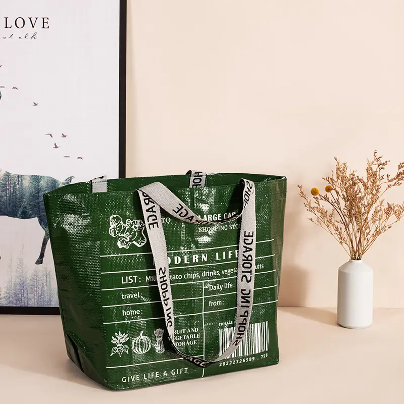 नायलॉन Crossbody सुविधाजनक शॉपिंग बैग पर्यावरण के अनुकूल निविड़ अंधकार भंडारण बैग फैशन उपहार बहु-आकार Foldable बुना बैग