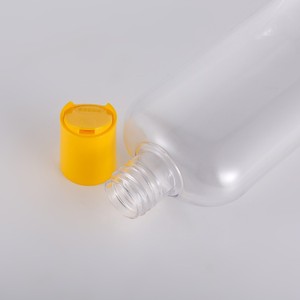 Flat Pet <b>Plastic</b> Bottles 200 400 450Ml Screw Cap For Personal Care <b>Packaging</b> - Product Image 1