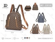 Zaino floreale da donna in tela, media capacità, chiusura con cerniera, uso quotidiano, tutte le stagioni - Product Image 1