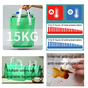 Nhôm Lá Nhỏ Takeaway Hot/Đồ Uống Lạnh Cà Phê Thực Phẩm Giao Hàng Dùng Một Lần Bạc Nhiệt Cách Điện Túi Lạnh - Product Image 4