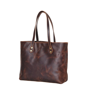 Nouveauté Sac cabas pour femme en cuir véritable de haute qualité avec fermeture à glissière Logo et impression personnalisés Toutes saisons - Product Image 4