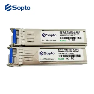 Sopo 155M收发器SFP BIDI 1310nm/1550nm LC连接器10千米20千米40千米FTTH光模块