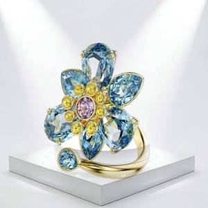 <span class=keywords><strong>Bague</strong></span> Éternité en Argent Sterling 925 avec Zircons Rouges, Roses et Blancs, Motif Nœuds, pour Femme, Bijou de Fiançailles, Design Ouvert, pour Mariage, Anniversaire, Fête - Product Image 2