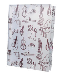 Foglio di <span class=keywords><strong>musica</strong></span> File di carta di archiviazione di documenti porta fogli bianchi File di plastica A4 dimensioni 40 tasche (foglio di <span class=keywords><strong>musica</strong></span> nero) - Product Image 5
