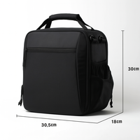 Sac de Pilote Premium en Oxford Résistant avec Fermeture Éclair, Simple, Résistant à l'Eau, Multi-Compartiments, Organisateur pour Ordinateur Portable, Casque et Carnet de Bord