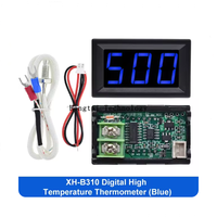 XH-B310 termometer suhu tinggi Digital pengukur temperatur Digital Industri termokopel tipe-k-30 ~ 800 derajat DC 12V
