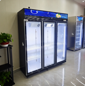 Congelador Vertical Comercial con Puerta de Vidrio, Refrigerador Combinado con 1, 2 o 3 Puertas de Vidrio para Bebidas - Product Image 1