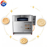 Machine professionnelle pour la fabrication de pita arabe, four rotatif pour naan tandoori et pain plat avec contrôle précis de la température