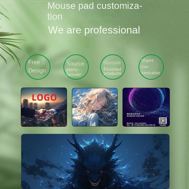 CJH Customized Pattern Photo Trademark Rubber Handmade Mouse Pad Anti slip Creative Mouse Pad Novelty Gifts Keyboard Pad