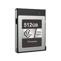 Hgh-Speed CFexpress Type B 256 Go 512 Go Carte CF 1 To 2 To pour caméra vidéo numérique professionnelle