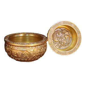 Grand bol en cuivre Feng Shui avec des motifs personnalisables pour la maison et le bureau - Product Image 4