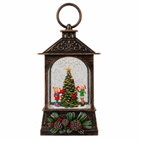 Großhandel Retro Harz Weihnachts-Musiklaterne Ornamente Großhandel Neue Tannenzapfen Dekorative Nachtbeleuchtung Neujahrsgeschenk